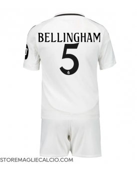 Real Madrid Jude Bellingham #5 Maglia Gara Casa Repliche 2024-25 Bambino